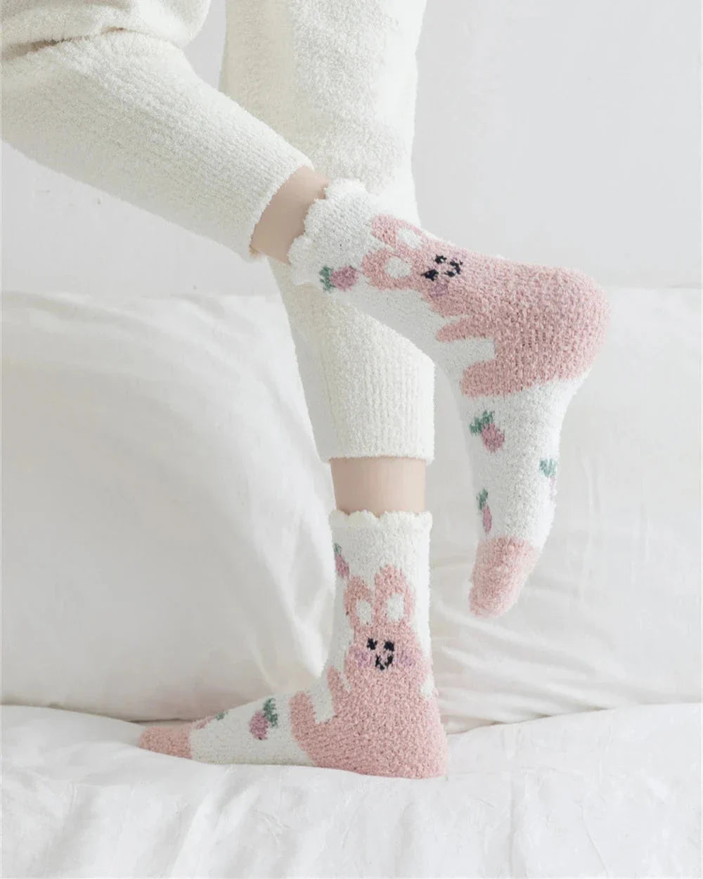 Warme flauschige lange Socken