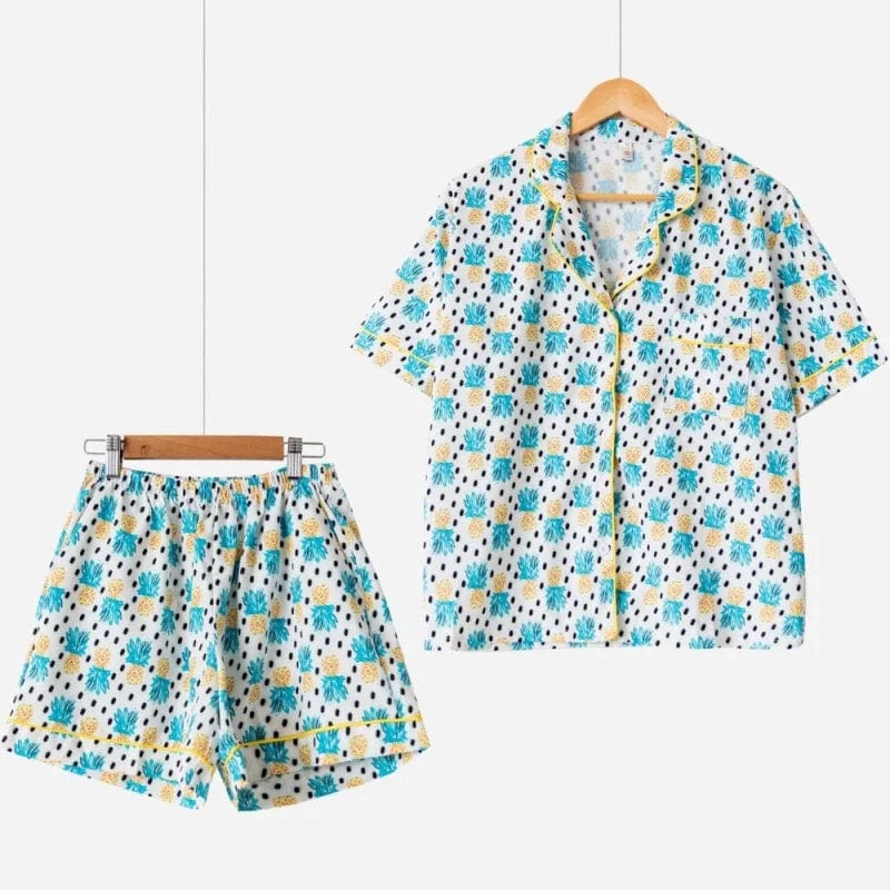  Ananas-Pyjama für Damen