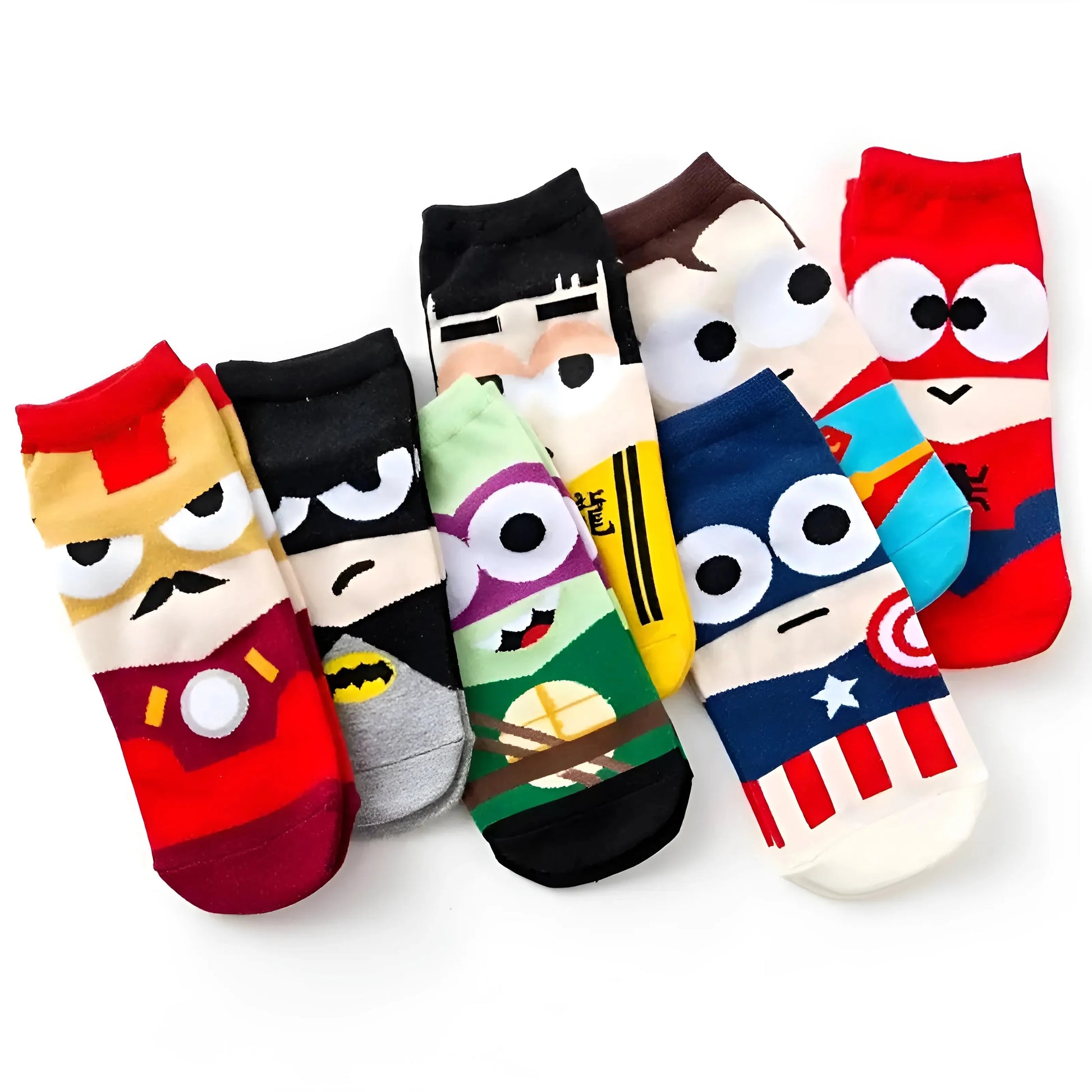 Ankle Socks Featuring Superheroes