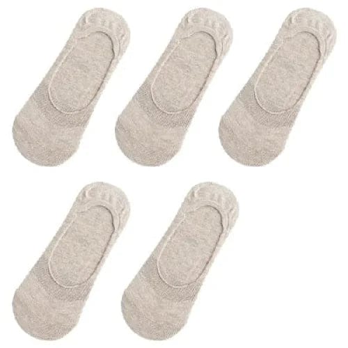 Beige 5 Paar farbige Damenfüße