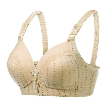 Beige Atmungsaktiver Push-up-BH