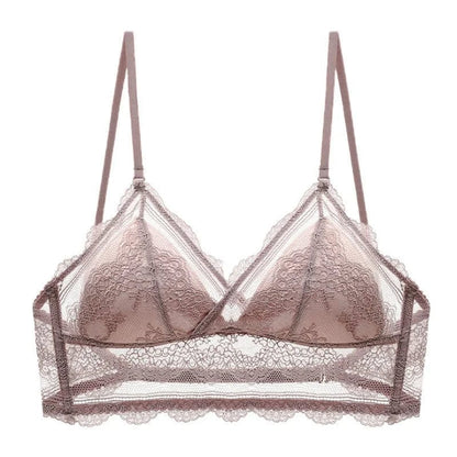 Beige Bralette-BH mit tiefem Rückenausschnitt