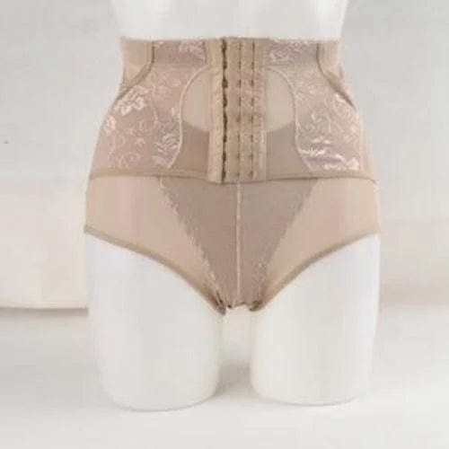 Beige Damenslip mit Schlankheitsgürtel