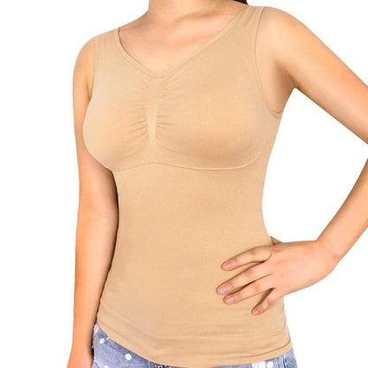 Beige Das T-Shirt der abnehmenden Frauen