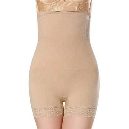 Beige Hohe Schlankheitsshorts