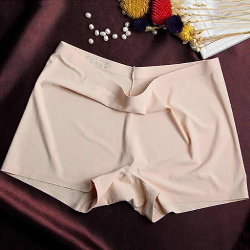 Beige Klassische Boxershorts für Damen