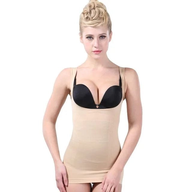 Beige Kurzer Schlankheits-Slip