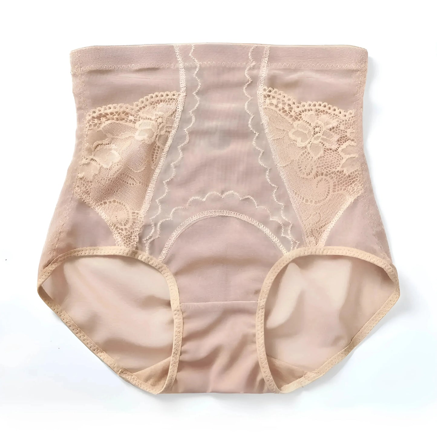 Beige Lace Shaping Briefs