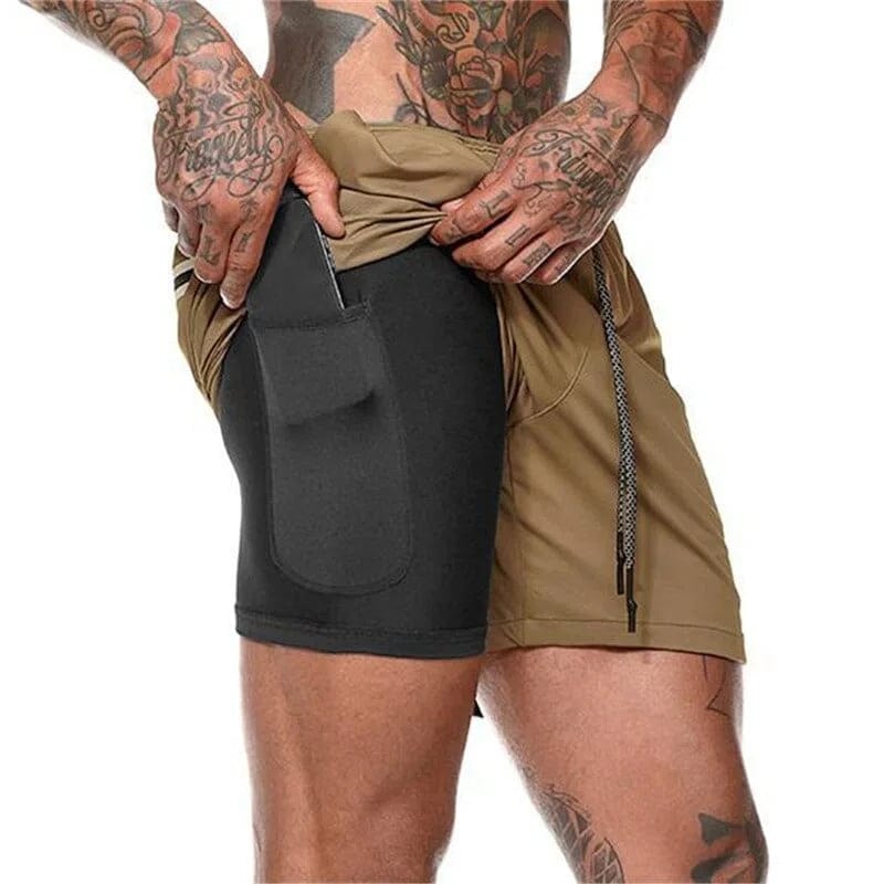 Beige Lange Badehose für Herren