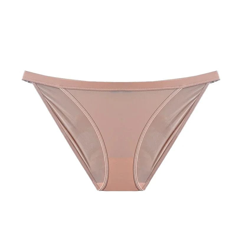 Beige Nahtloser Slip in gedeckten Farben