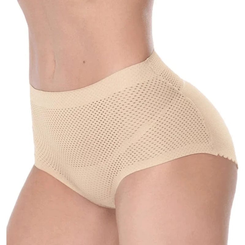 Beige Slip mit hohem Push-up-Effekt und erhöhter Taille