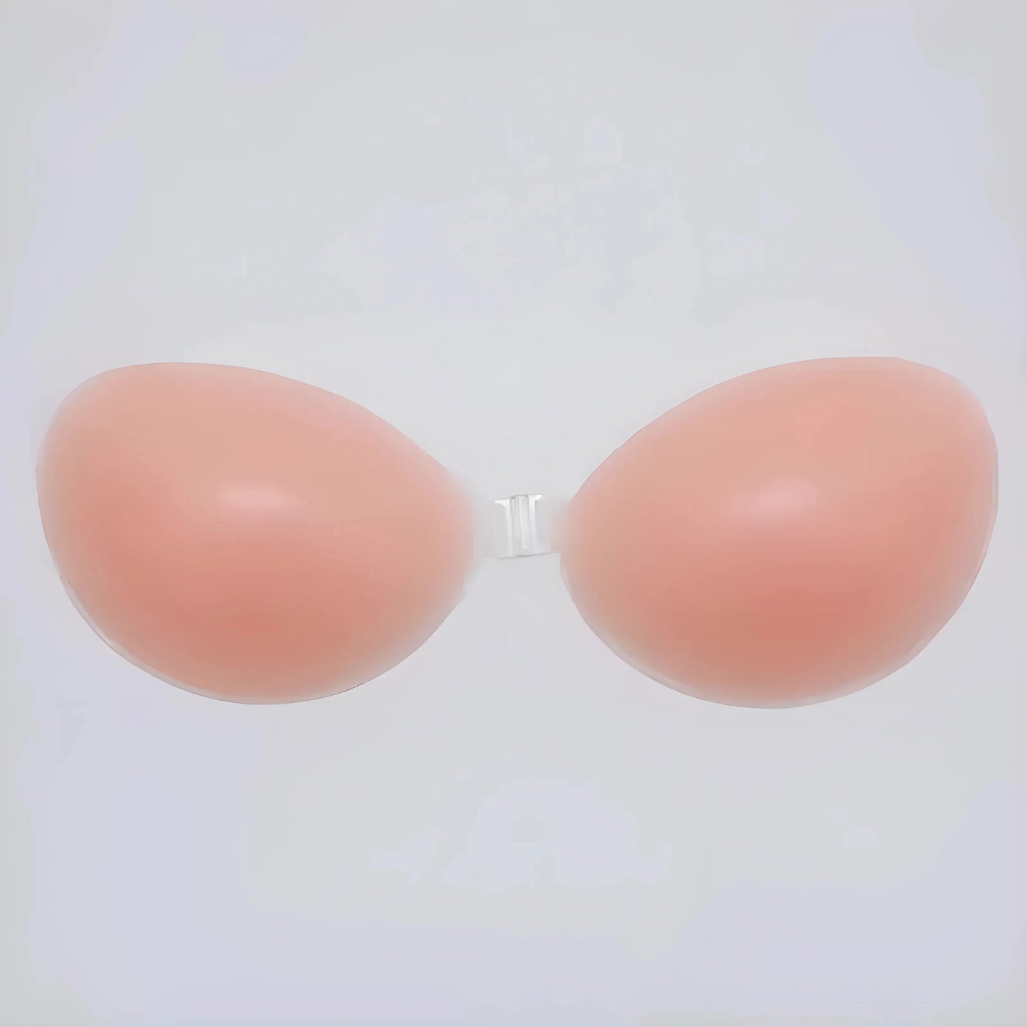 Beige Stick on Silicone Bra with Front Closure