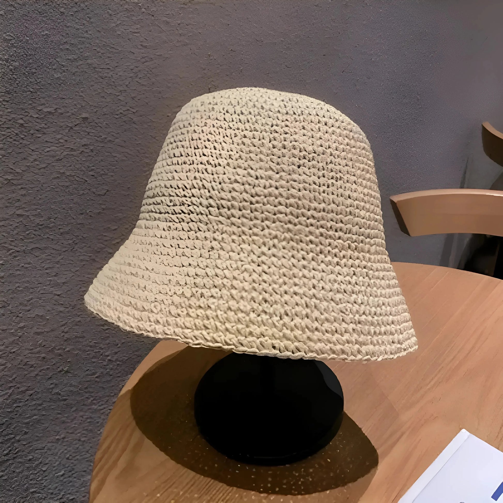 Beige Straw Hat