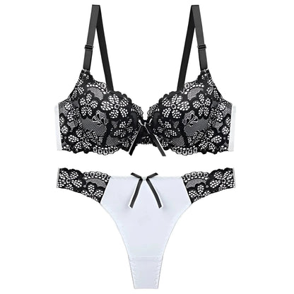 Black Classic Lace Lingerie Set