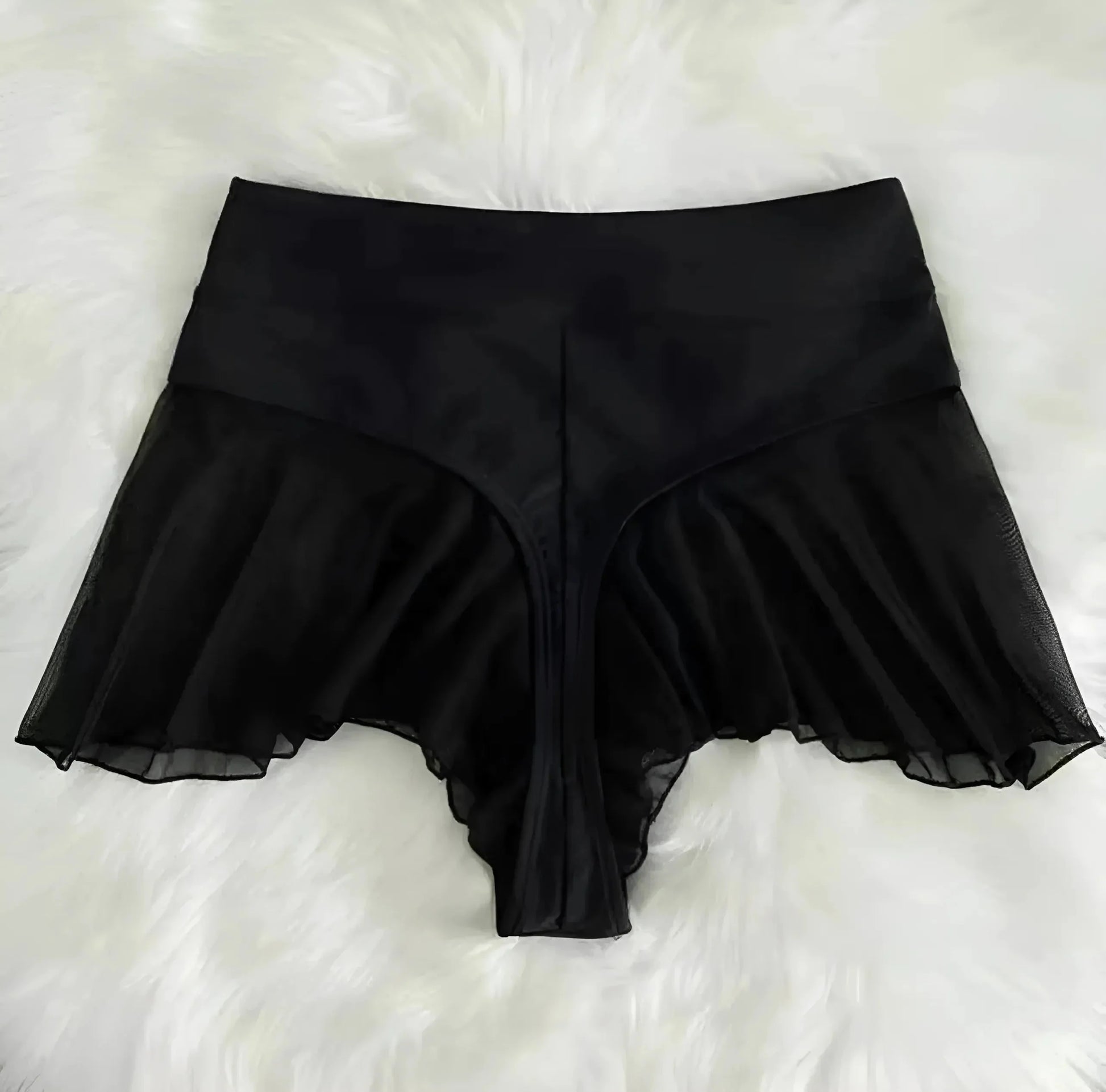 Black Frilly Knickers