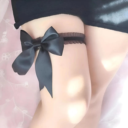 Black Garter with Bow