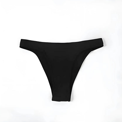 Black High-Waisted Cut-Out Women's Briefs