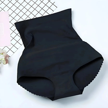 Black High-Waisted Push-Up Briefs