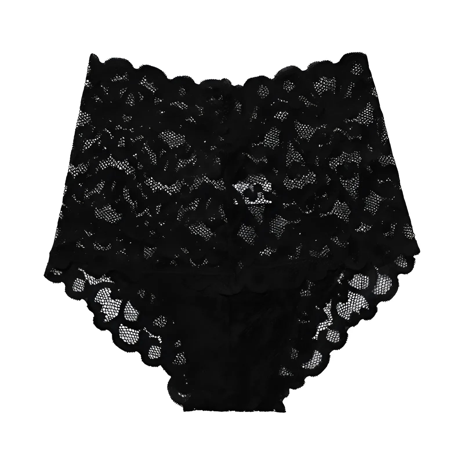 Black Lace High-Waisted Knickers