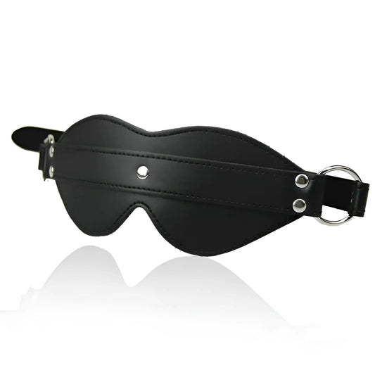 Black Leather Eye Mask