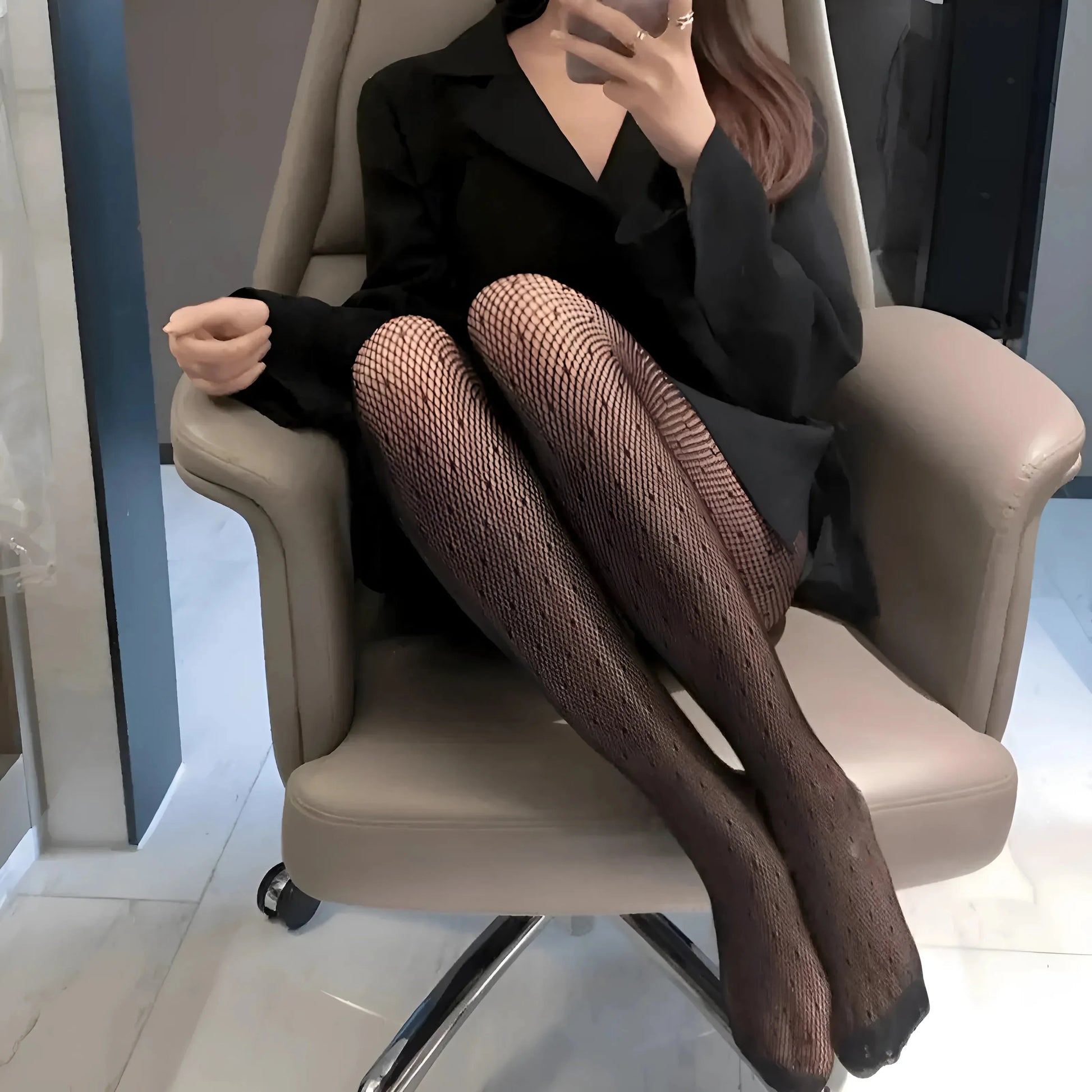 Black Polka Dot Tights