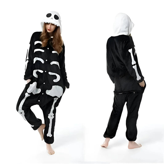 Black Skeleton Onesie