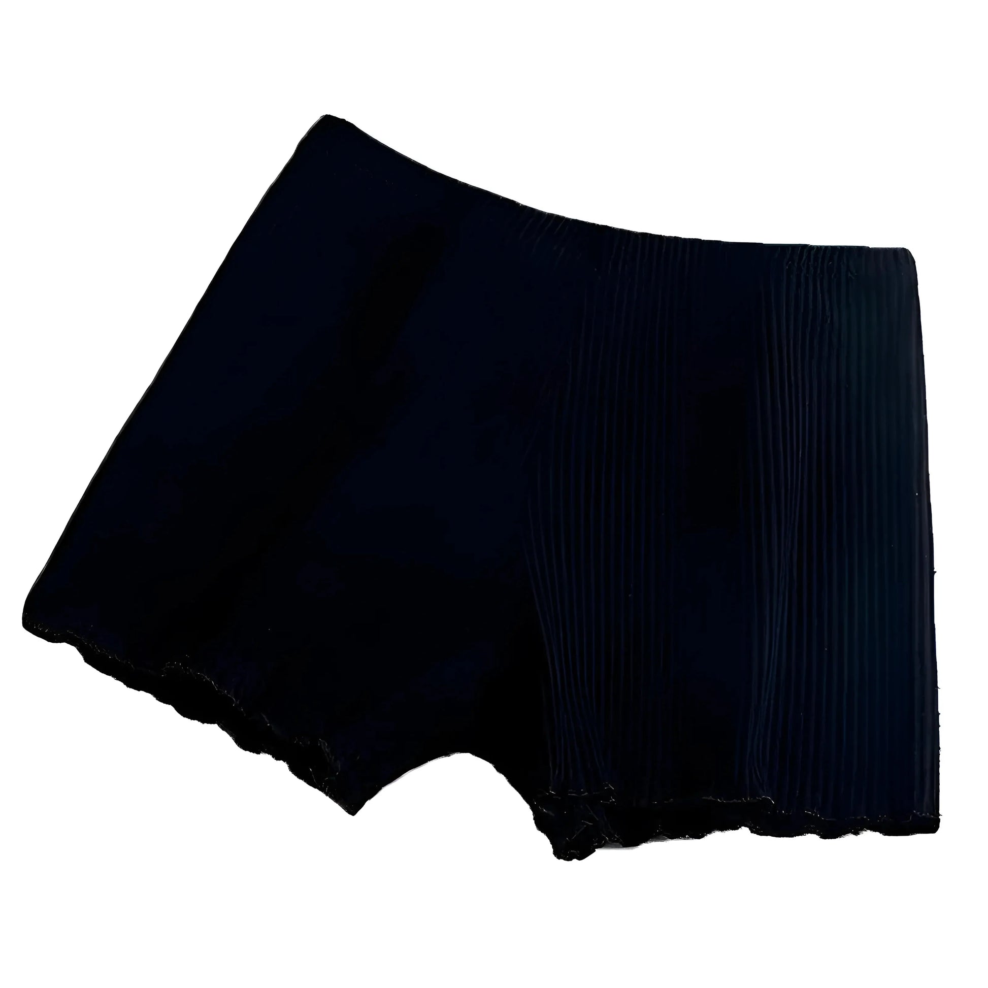 Black Striped Women's Boxer Shorts with Longer Legs