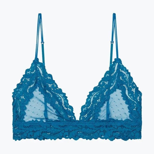 Blau Bralette-BH aus Spitze