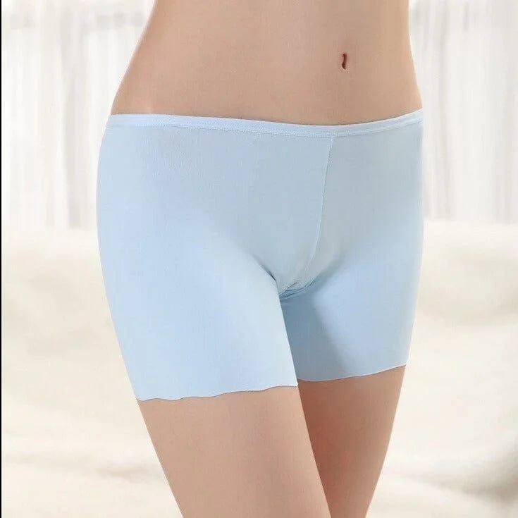 Blau Damen-Boxershorts mit langem Bein