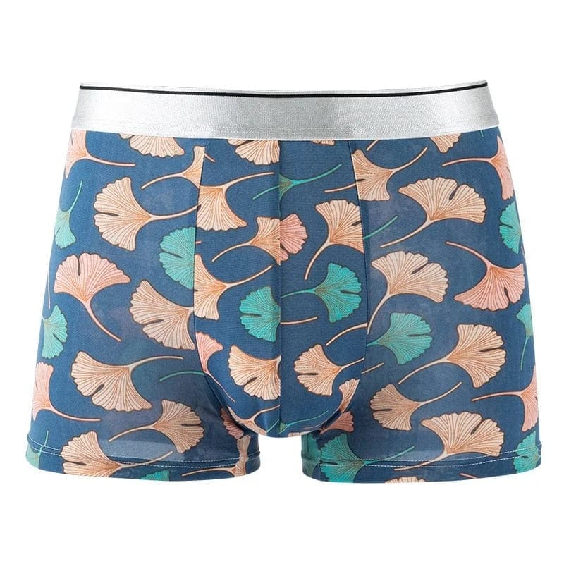 Blau Herren-Boxershorts mit Muster