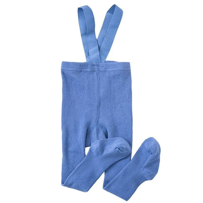 Blau Kinderstrumpfhose mit Hosenträgern