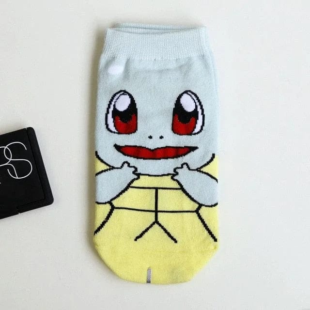 Blau Kurze Socken mit Pokemon-Prints