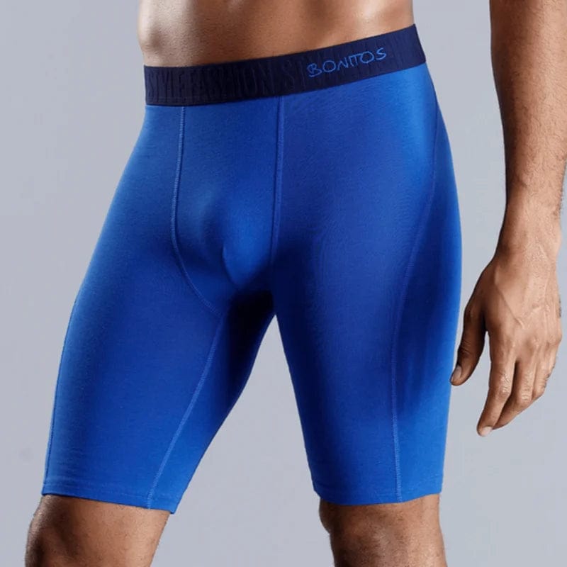 Blau Lange Boxershorts für Herren