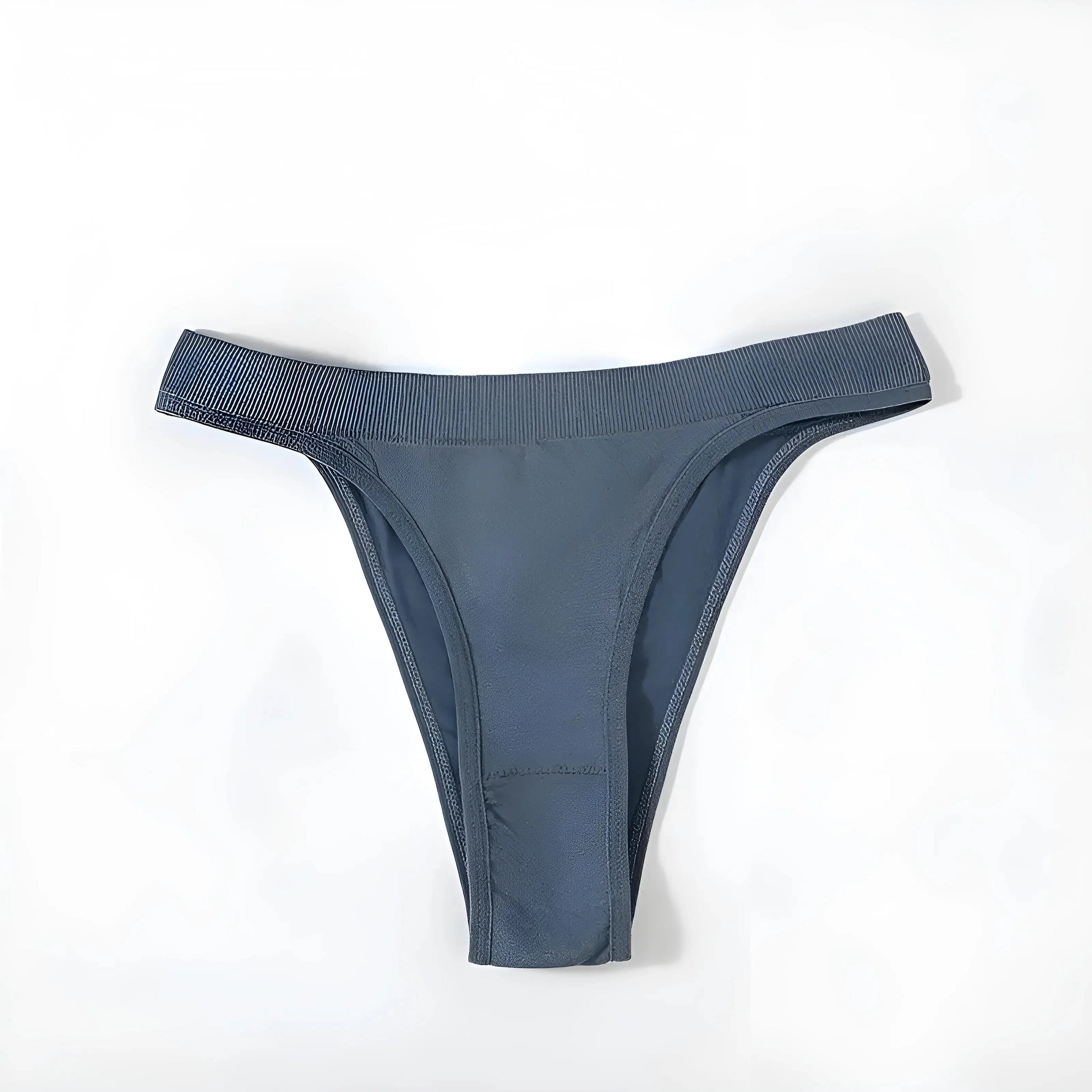 Blue High-Waisted Cut-Out Women's Briefs