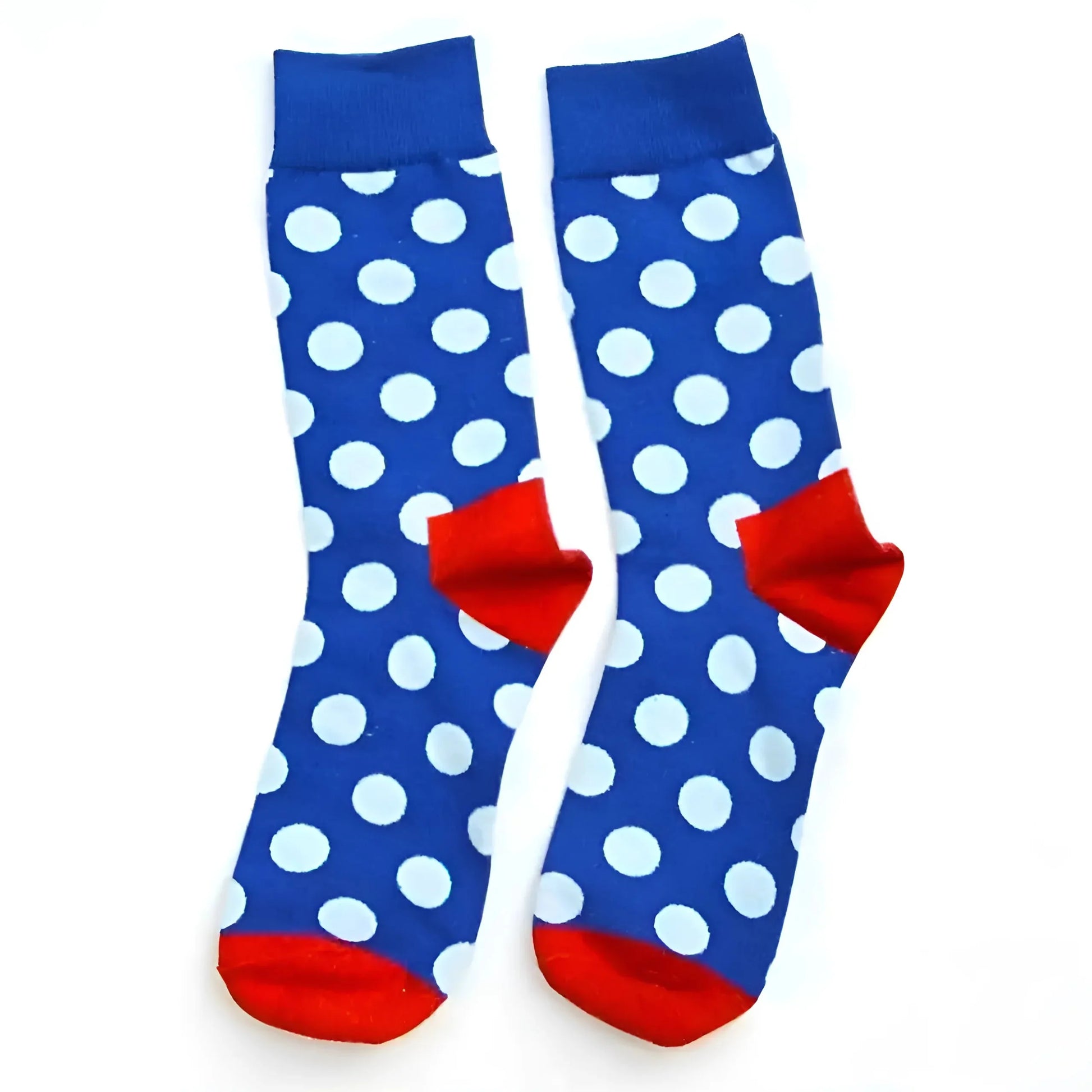 Blue Men's Polka Dot Socks