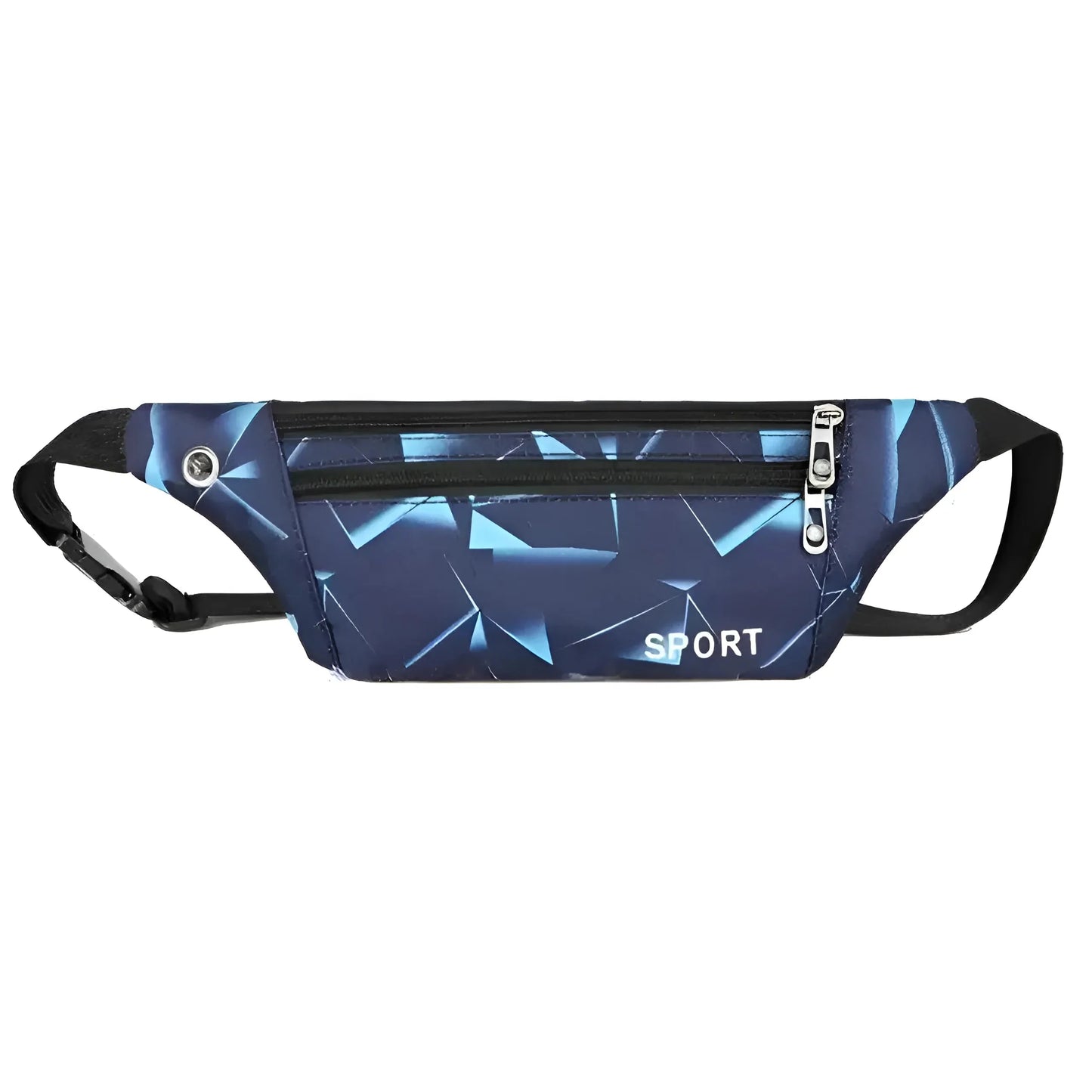 Blue Running Waist Bag in Patterns