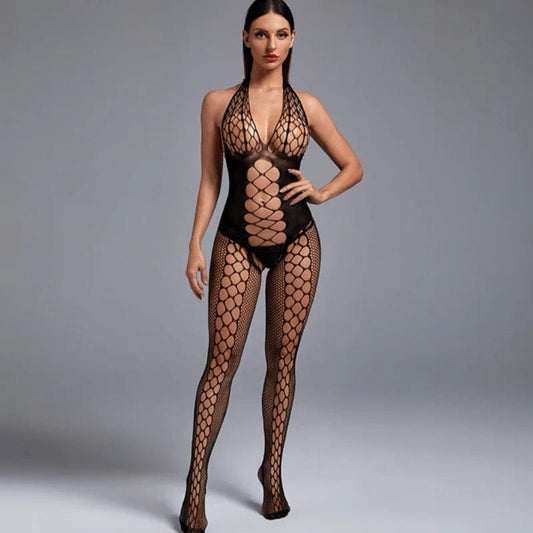  Bodystocking mit Kabaretteinsätzen