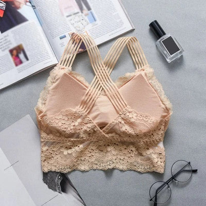  Bralette-BH aus Spitze in Form eines Oberteils