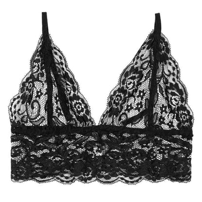  Bralette-BH aus Spitze mit tiefem Saum