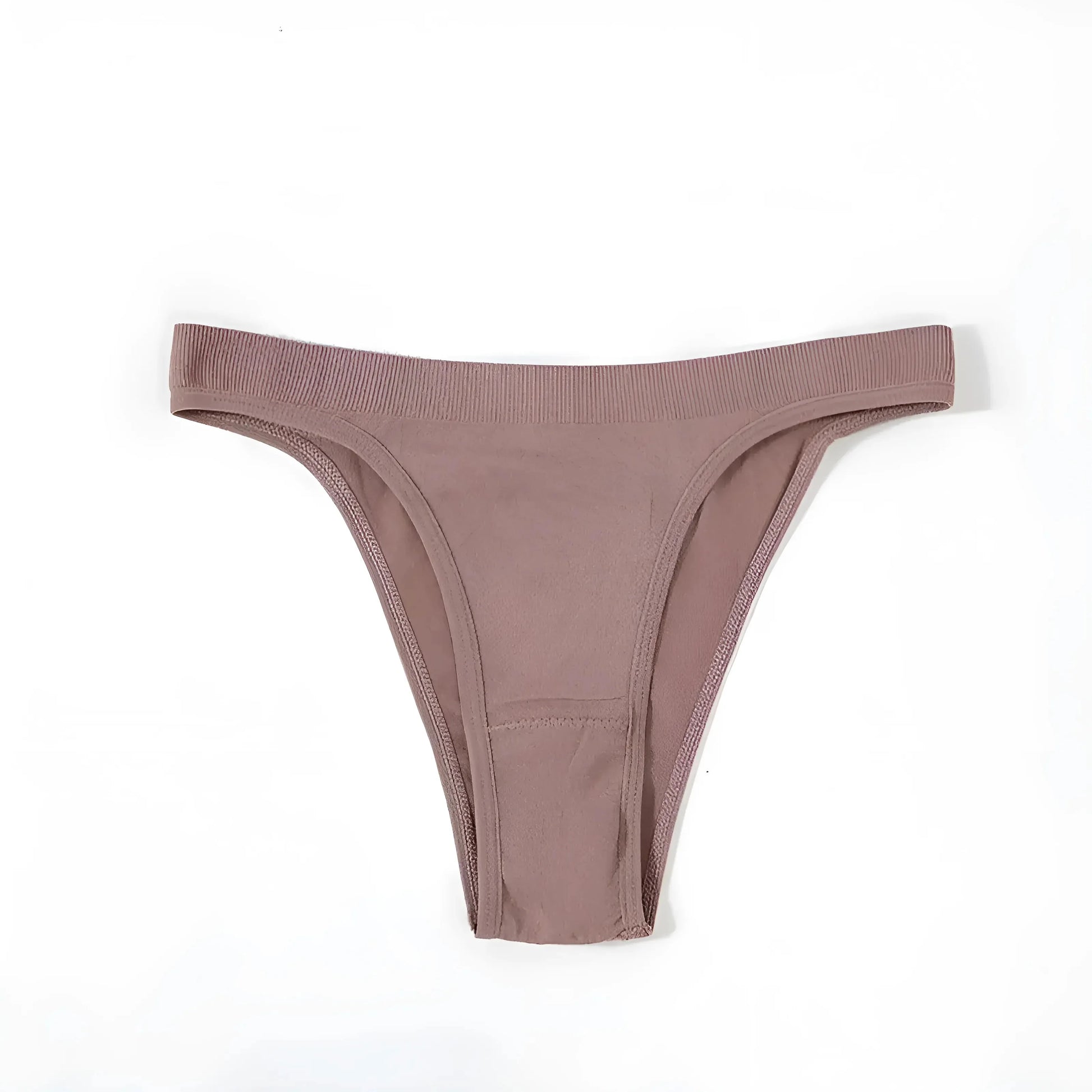 Brown High-Waisted Cut-Out Women's Briefs