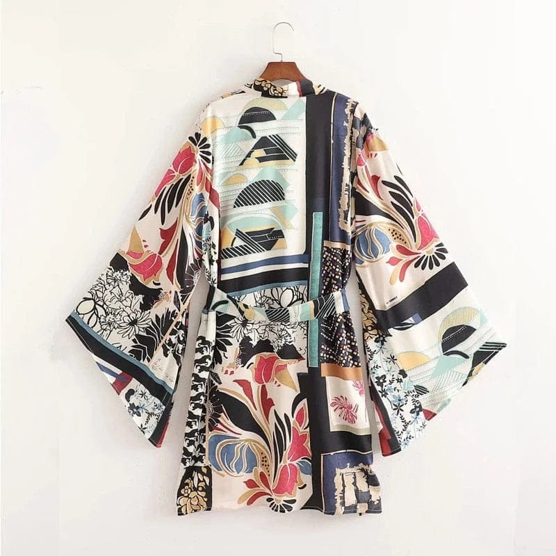  Bunter Strandkimono