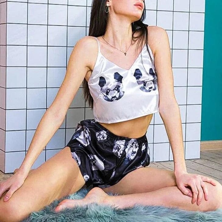  Damenpyjama mit Pandas