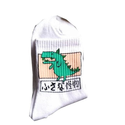  Damensocken mit einem Dinosaurier