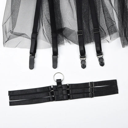 Komplettset mit Spitzen-Details