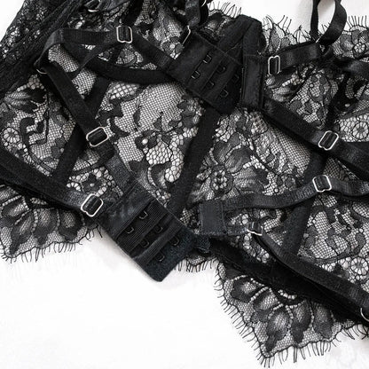  Dessous-Set aus Spitze mit verstellbaren Trägern