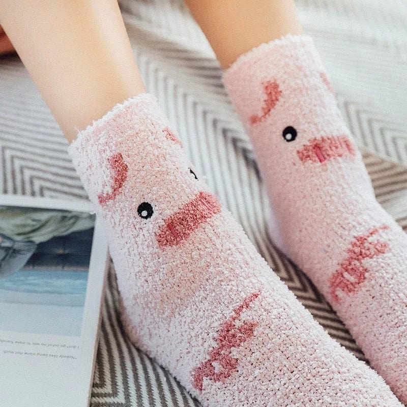  Dicke Socken mit Tiermotiv