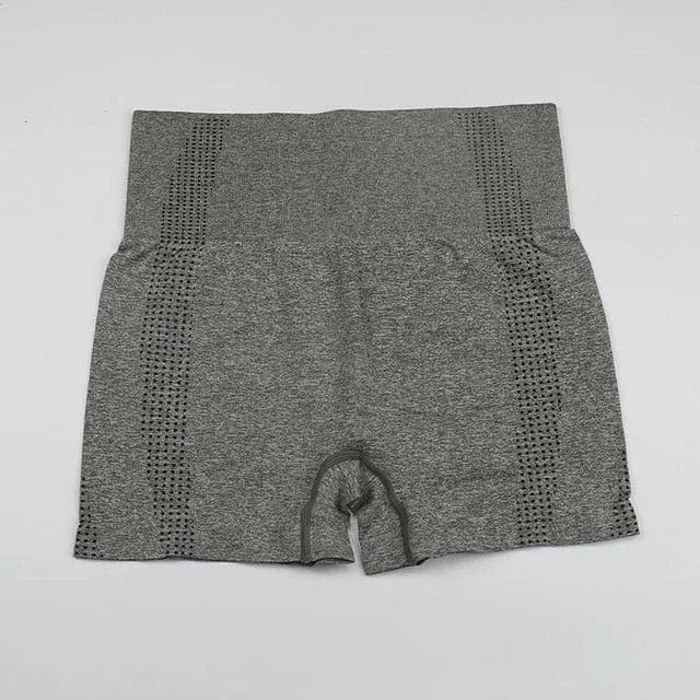 Dunkelgrün Sportshorts mit hoher Taille