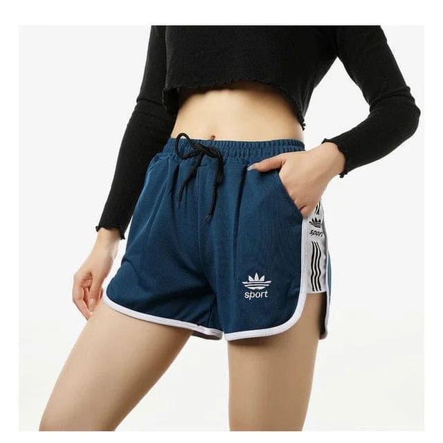 Dunkles Marineblau Klassische Sportshorts