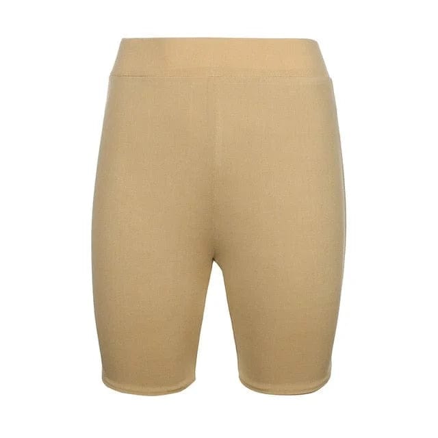  Enge Shorts mit höherer Taille