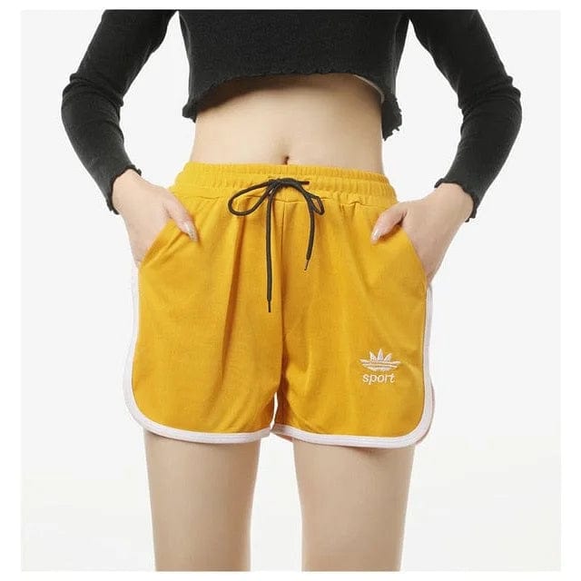 Gelb Klassische Sportshorts